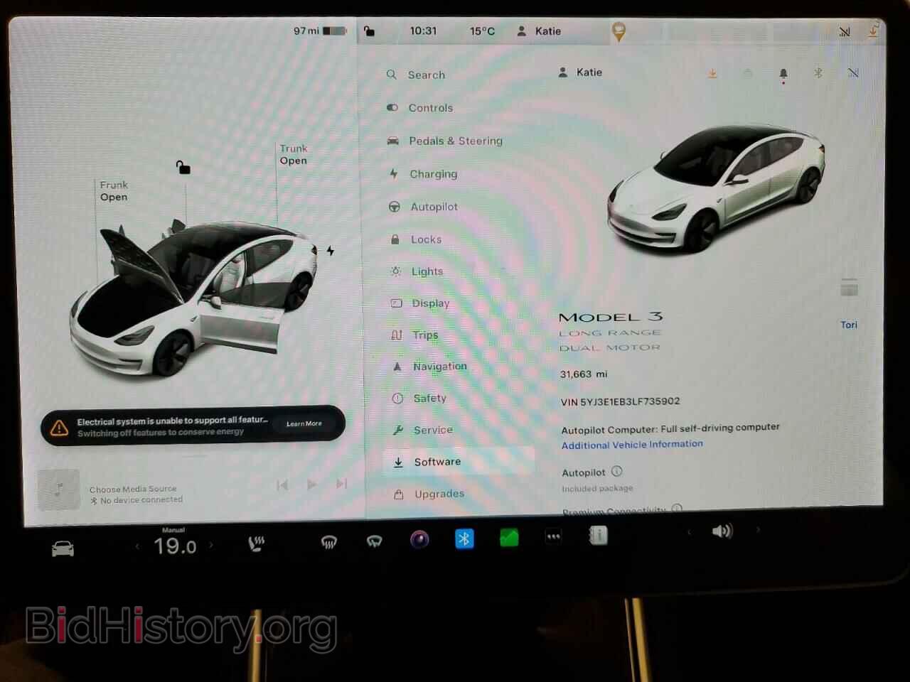 2020 TESLA MODEL 3 - VIN: 5YJ3E1EB3LF735902 - Photo 9