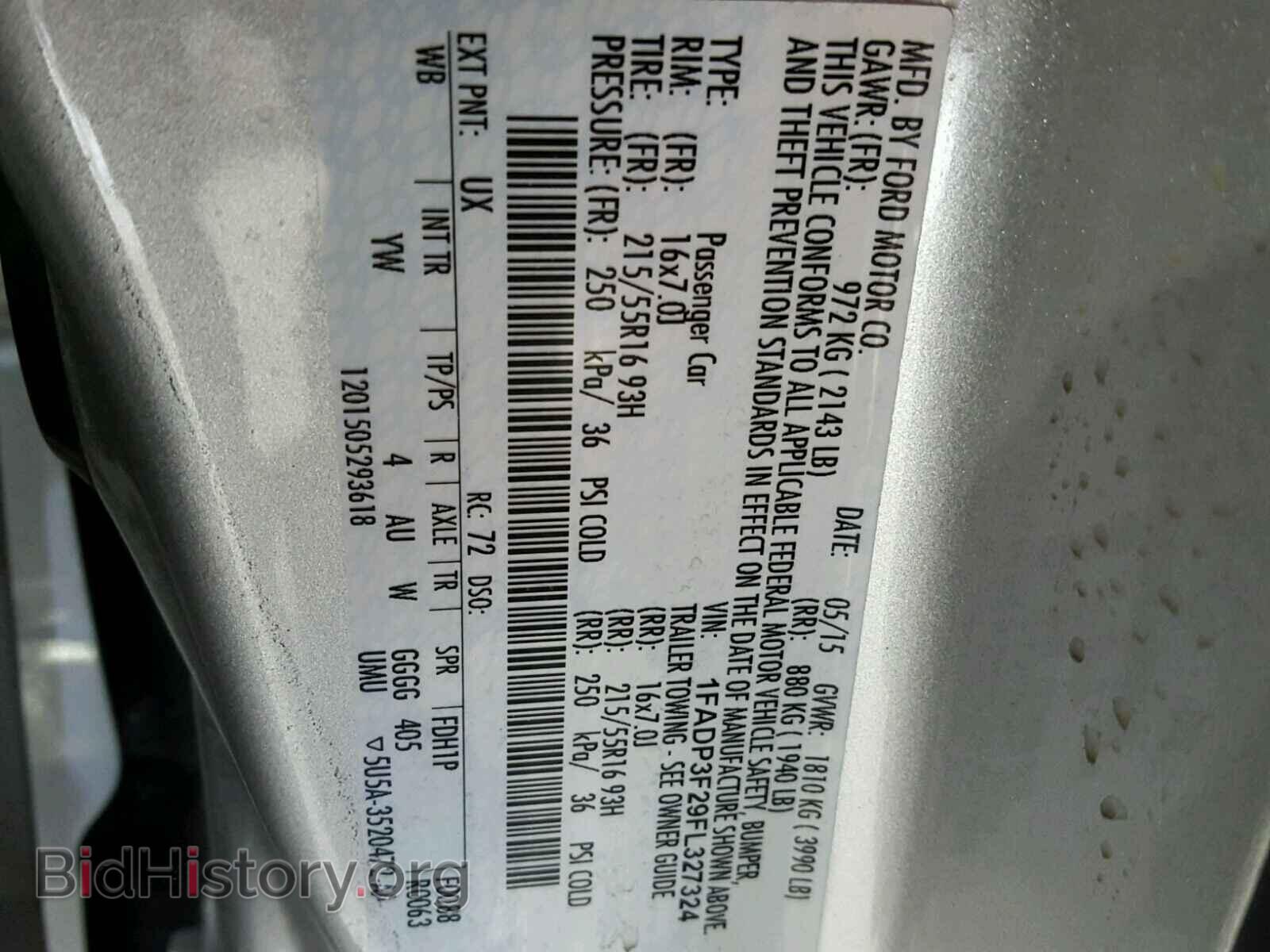 2015 FORD FOCUS - VIN: 1FADP3F29FL327324 - Фото 10