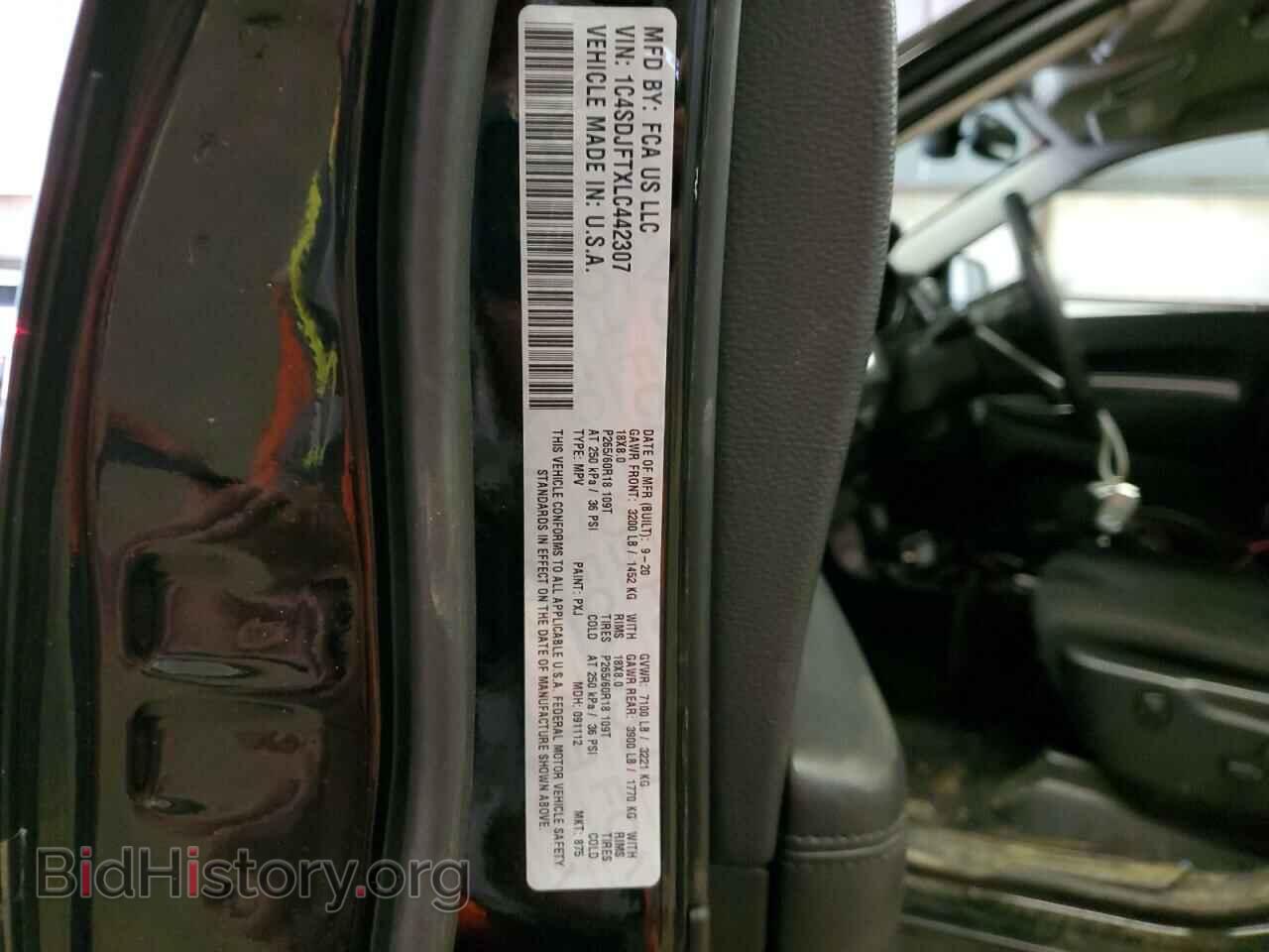 2020 DODGE DURANGO - VIN: 1C4SDJFTXLC442307 - Фото 13