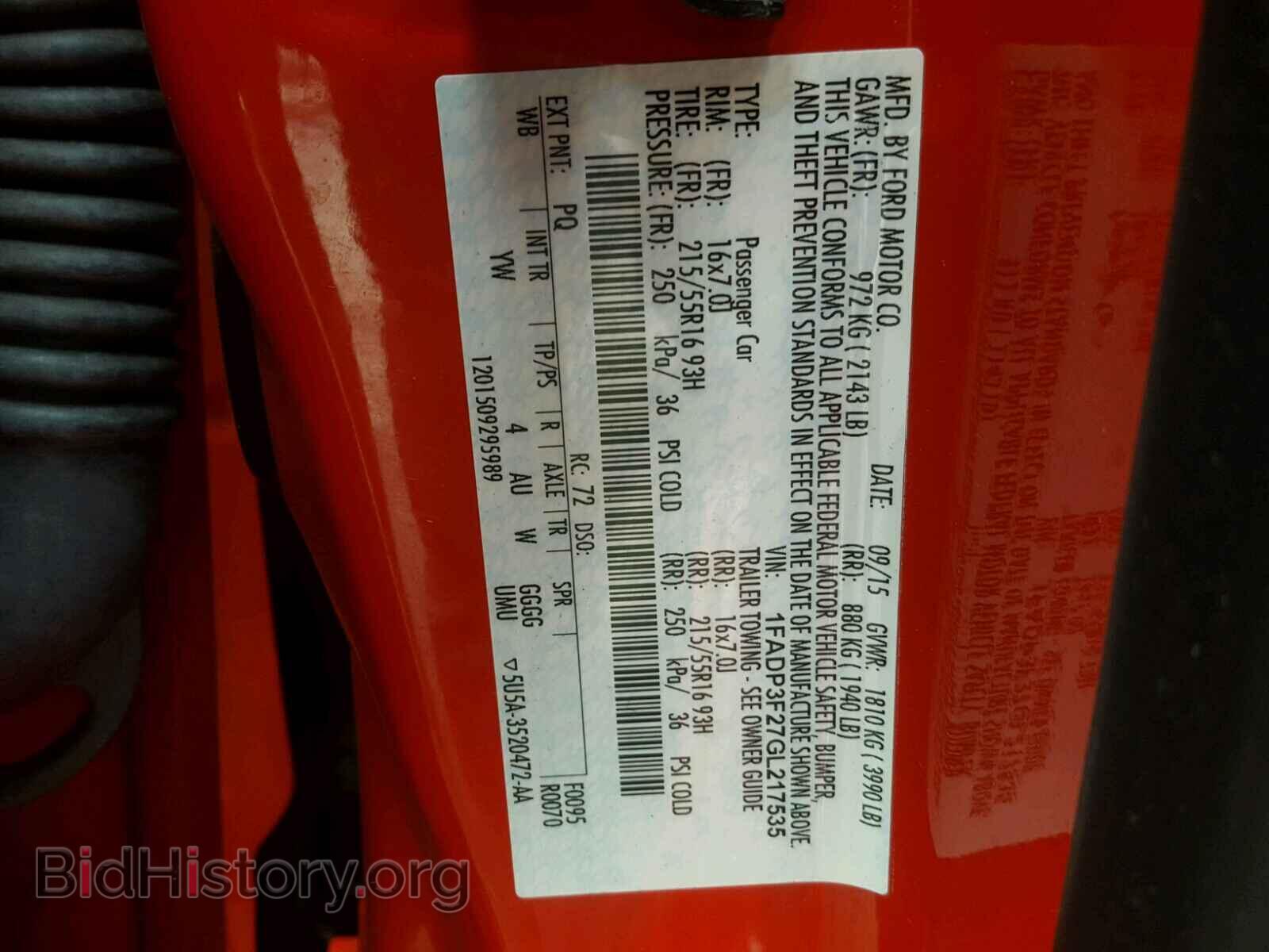 2016 FORD FOCUS - VIN: 1FADP3F27GL217535 - Photo 10