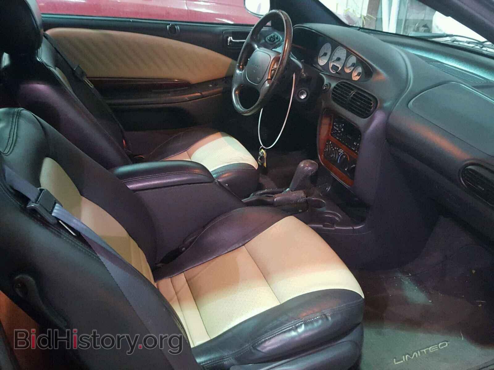 1998 CHRYSLER SEBRING - VIN: 3C3EL55H9WT287217 - Фото 5