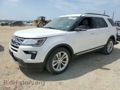 2018 Ford EXPLORER XLT, белый — VIN 1FM5K7D83JGB88347, Copart