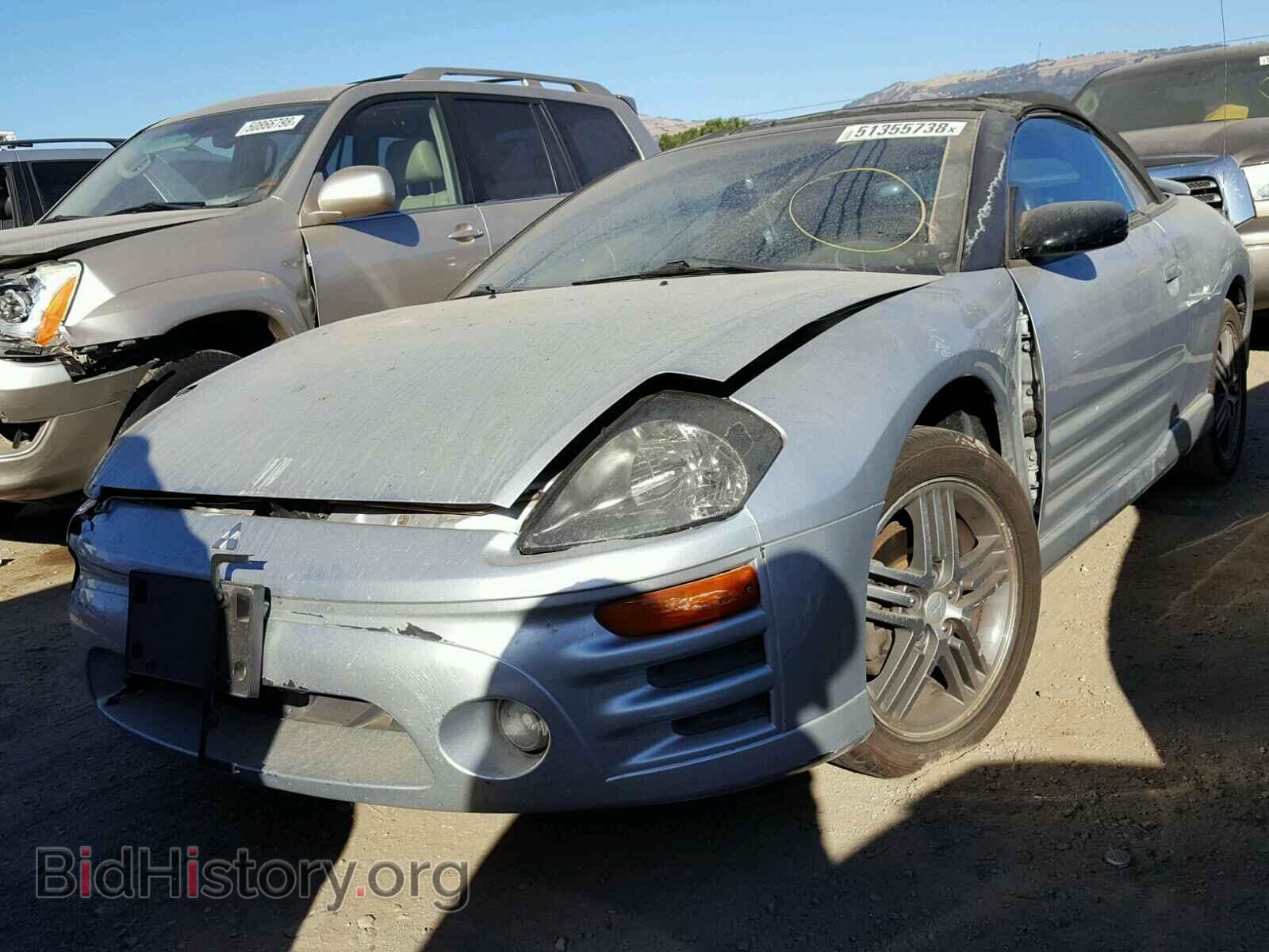 2003 MITSUBISHI ECLIPSE - VIN: 4A3AE75H53E070143 - Фото 2