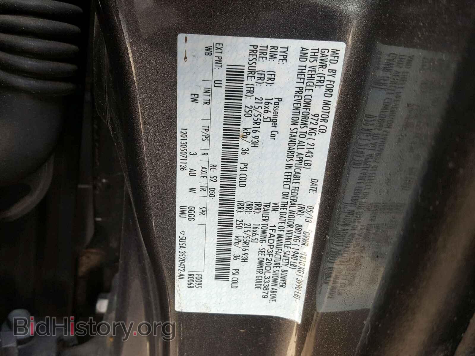 2013 FORD FOCUS - VIN: 1FADP3F20DL333879 - Photo 10