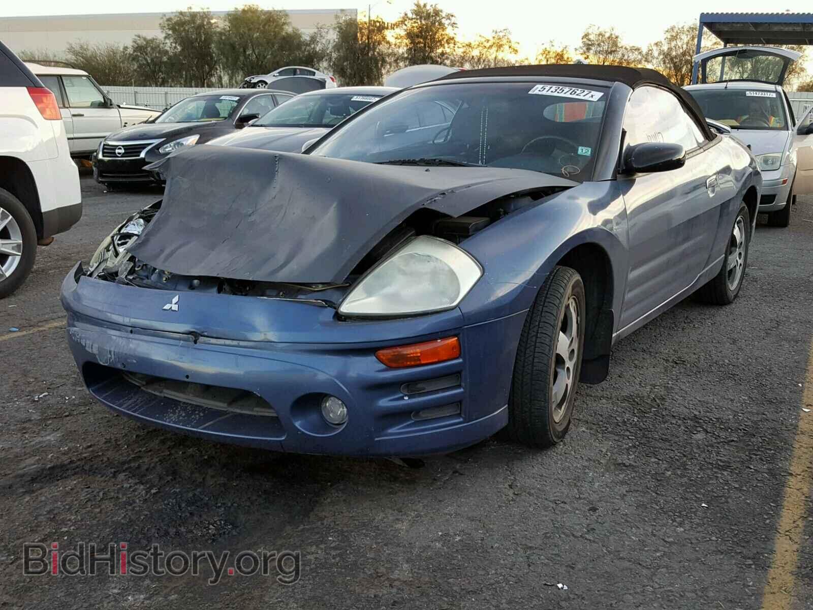 2003 MITSUBISHI ECLIPSE - VIN: 4A3AE45G03E040747 - Фото 2