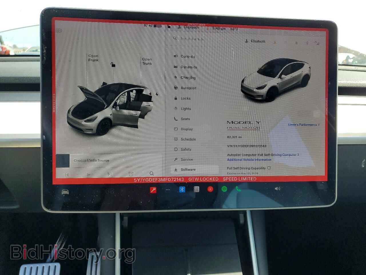 2021 TESLA MODEL Y - VIN: 5YJYGDEF3MF072143 - Photo 9