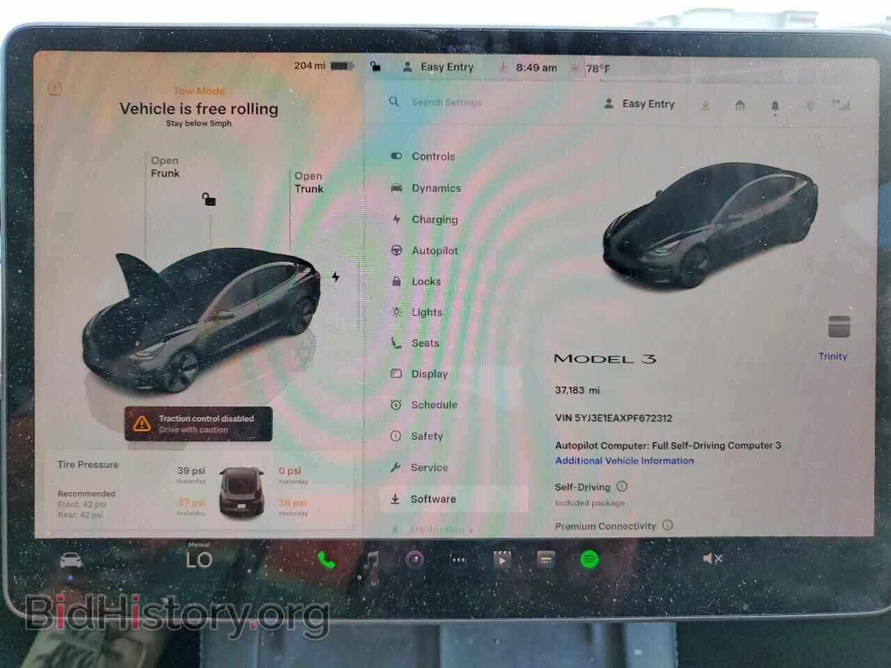 2023 TESLA MODEL 3 - VIN: 5YJ3E1EAXPF672312 - Фото 9