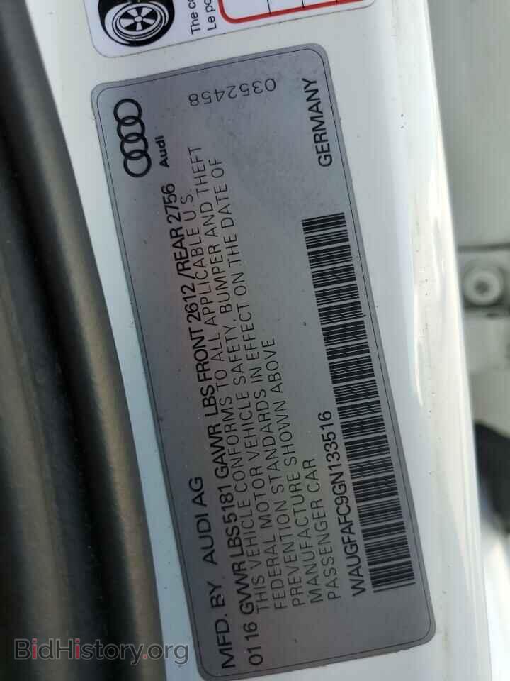 2016 AUDI A6 - VIN: WAUGFAFC9GN133516 - Фото 12
