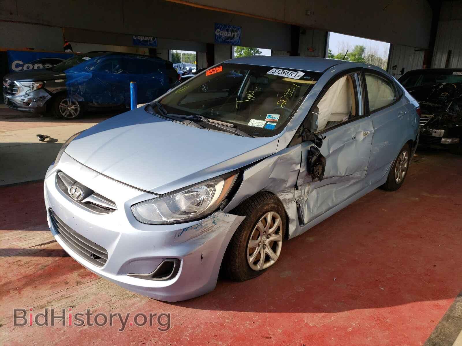 2013 HYUNDAI ACCENT - VIN: KMHCT4AE3DU273921 - Фото 2