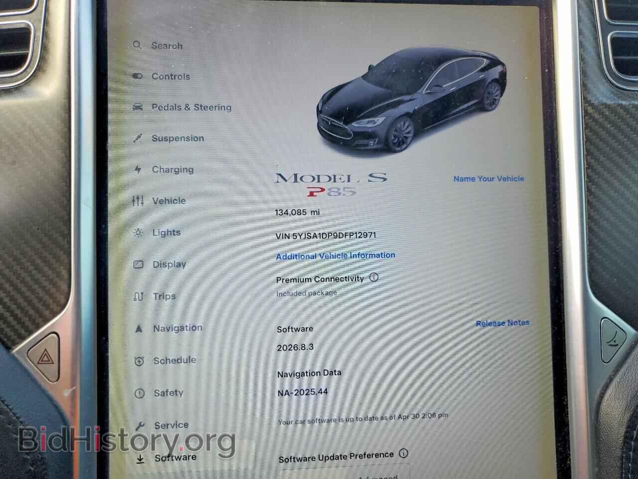 2013 TESLA MODEL S - VIN: 5YJSA1DP9DFP12971 - Photo 9