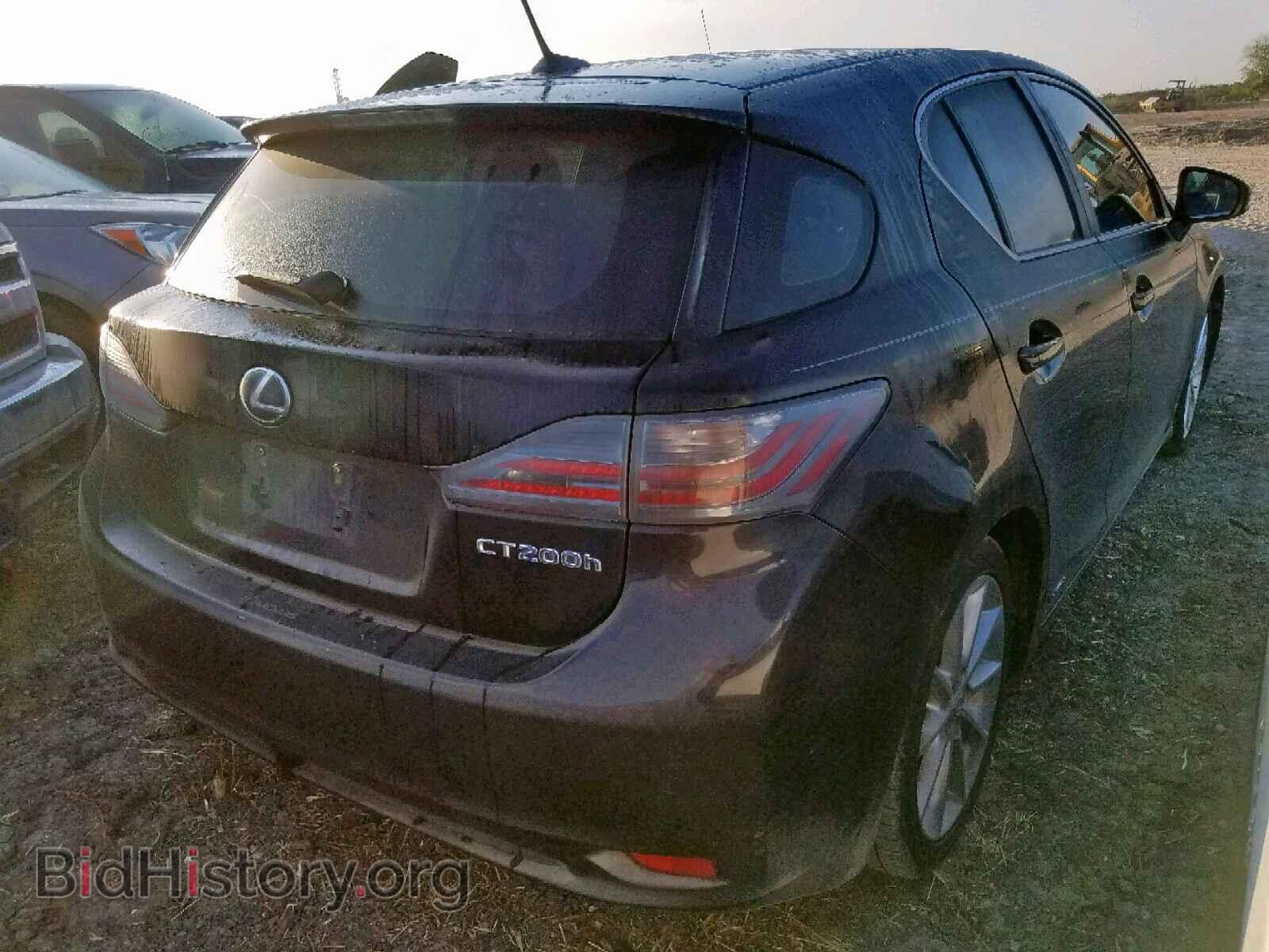 2012 LEXUS CT 200 - VIN: JTHKD5BH4C2085865 - Фото 4