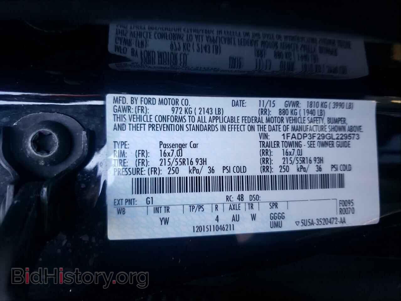 2016 FORD FOCUS - VIN: 1FADP3F29GL229573 - Photo 10