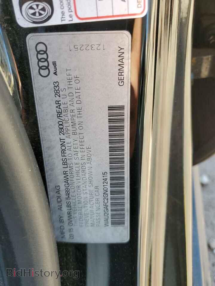 2016 AUDI A7 - VIN: WAU2GAFC2GN012415 - Фото 12