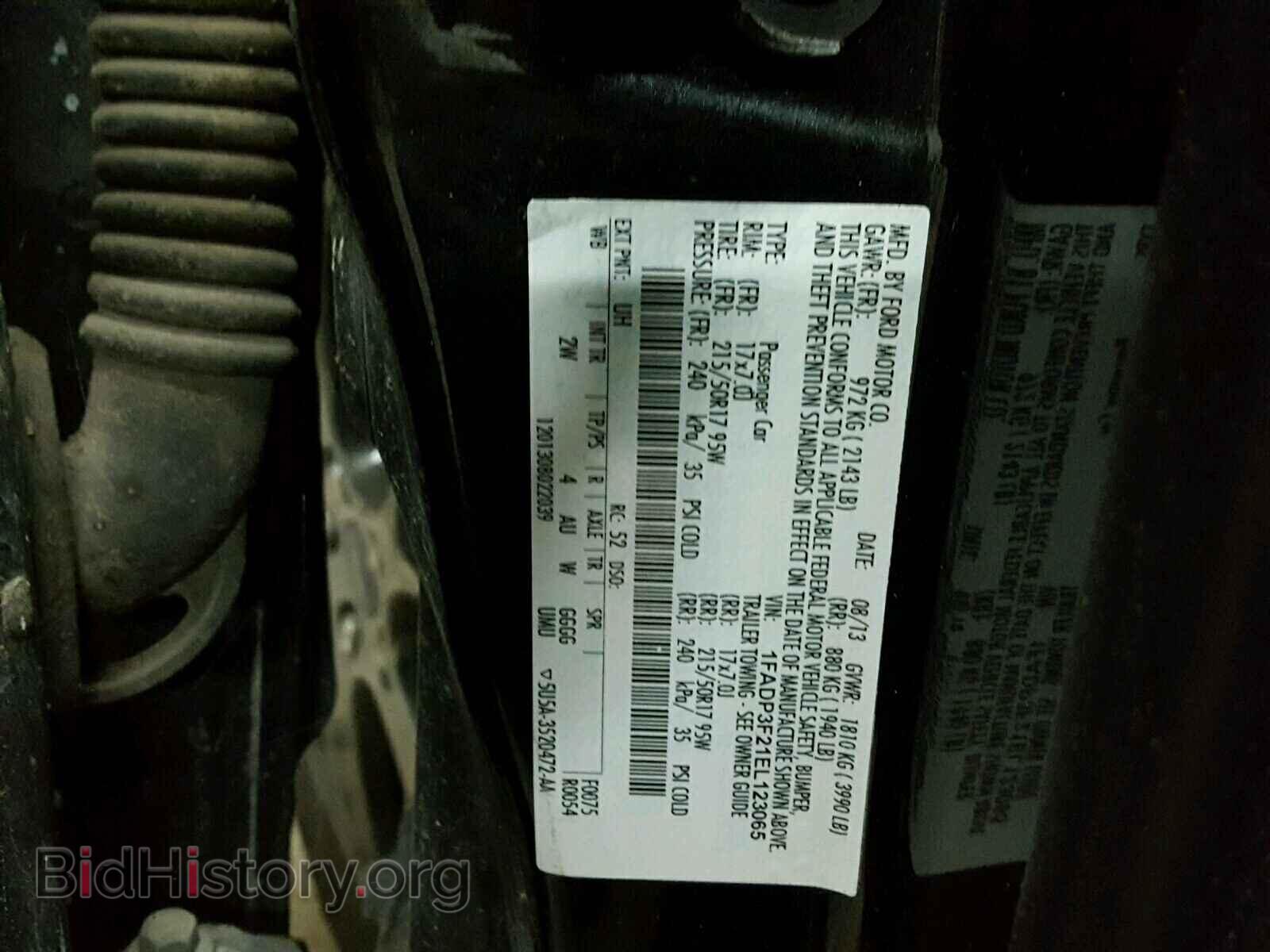 2014 FORD FOCUS - VIN: 1FADP3F21EL123065 - Фото 10