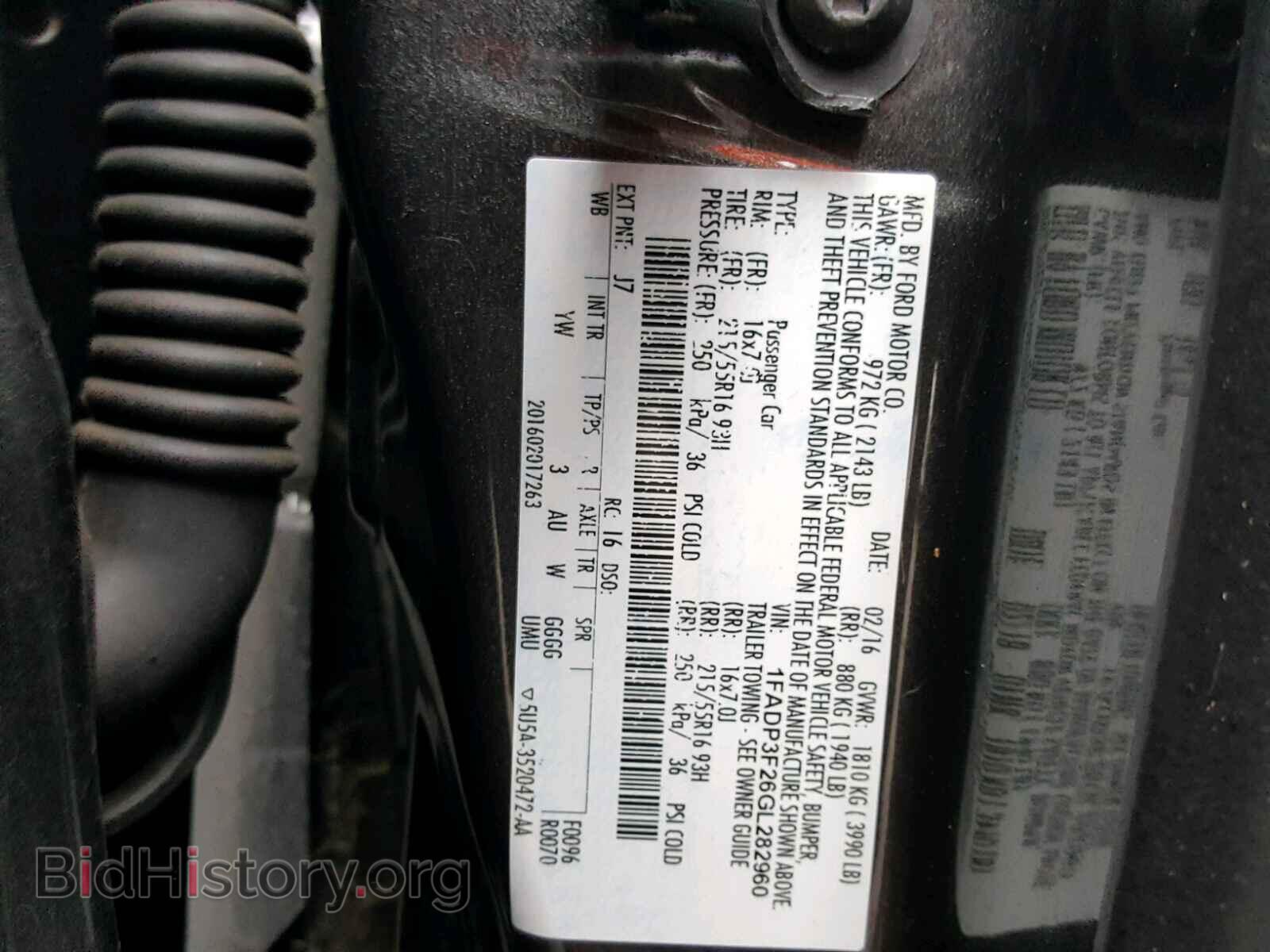 2016 FORD FOCUS SE - VIN: 1FADP3F26GL282960 - Фото 10