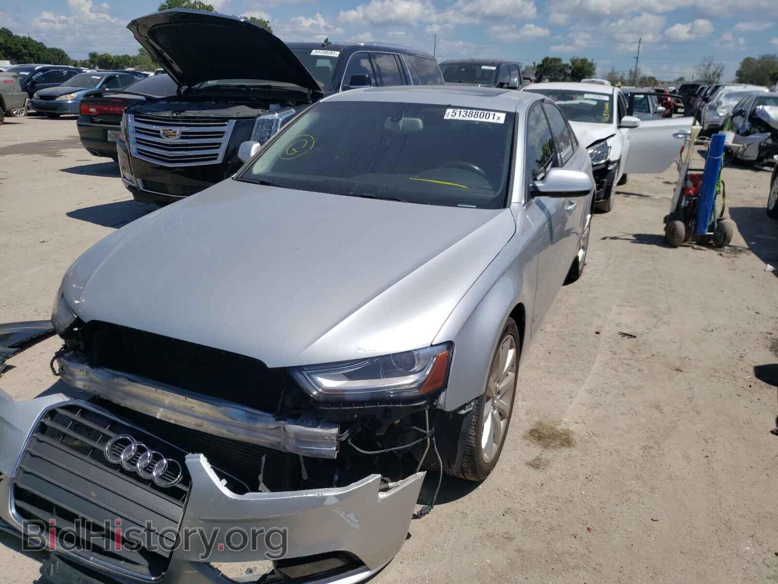 2013 AUDI A4 - VIN: WAUEFAFL6DA045243 - Фото 2