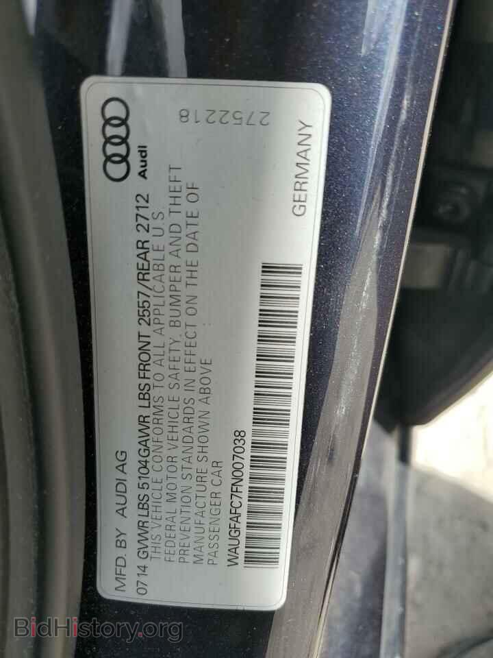 2015 AUDI A6 - VIN: WAUGFAFC7FN007038 - Фото 14