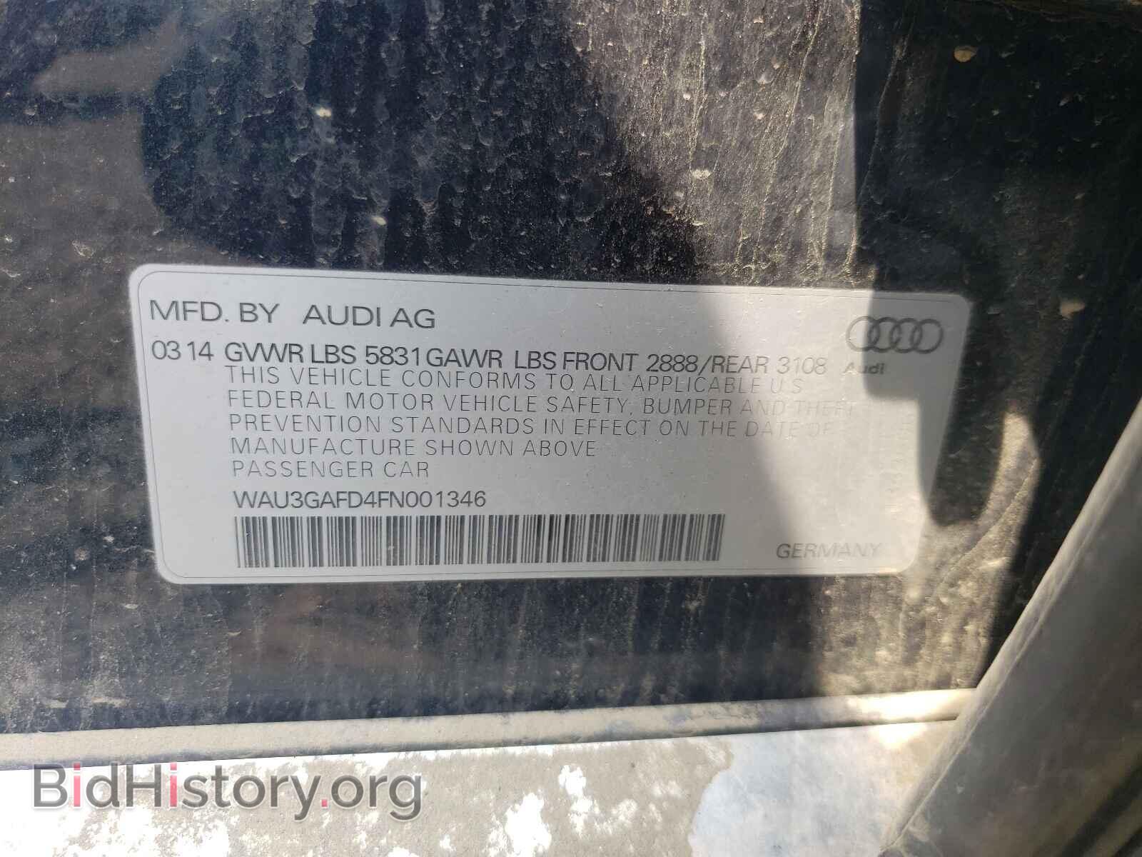 2015 AUDI A8 - VIN: WAU3GAFD4FN001346 - Фото 10