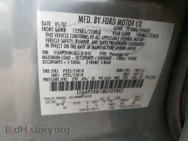 2008 FORD TAURUS - VIN: 1FAHP24W18G101842 - Фото 10