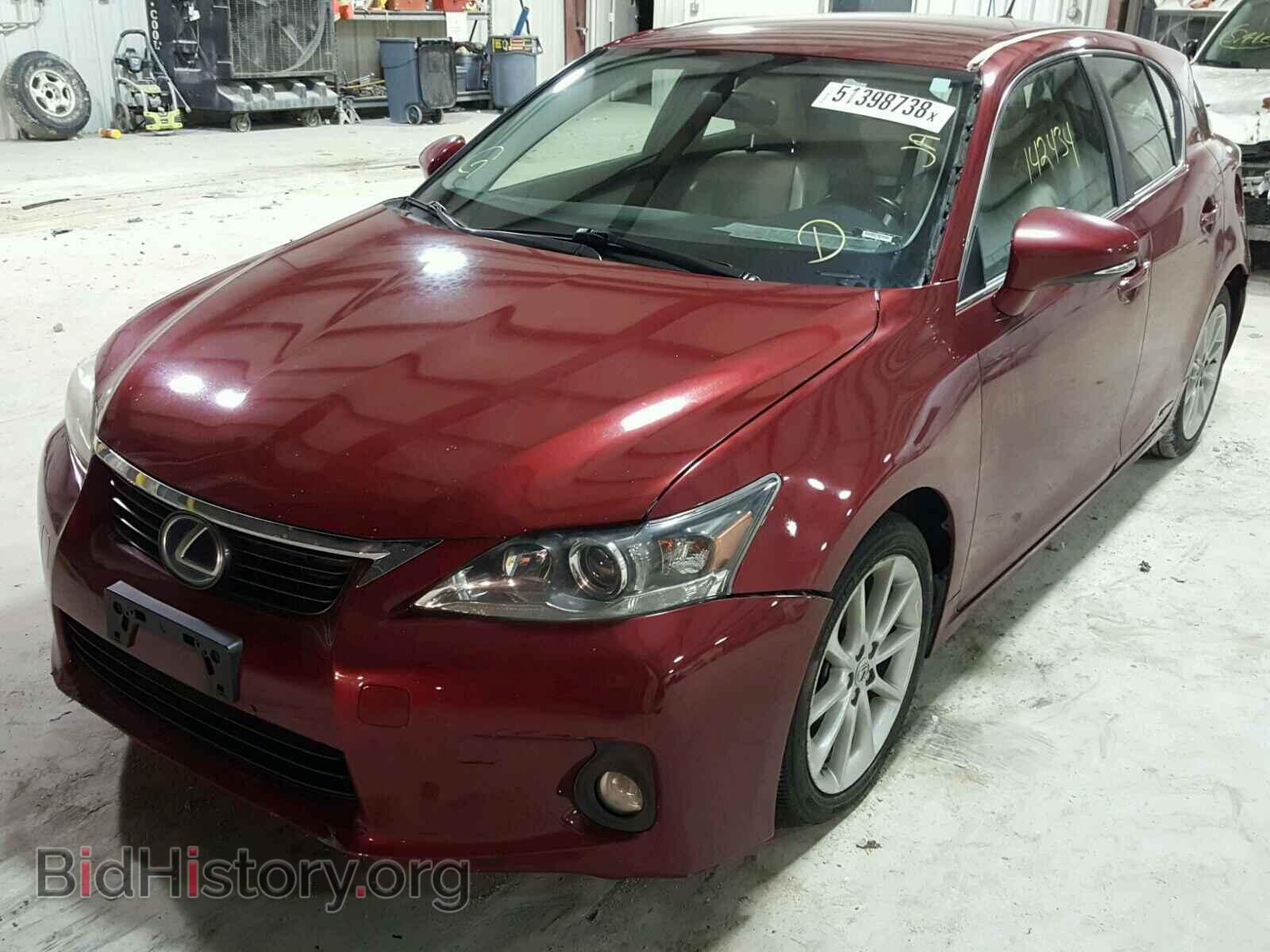2011 LEXUS CT 200 - VIN: JTHKD5BH9B2011727 - Фото 2