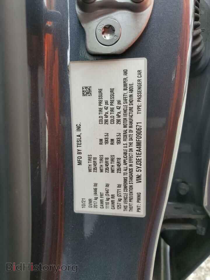 2021 TESLA MODEL 3 - VIN: 5YJ3E1EA4MF090671 - Photo 12