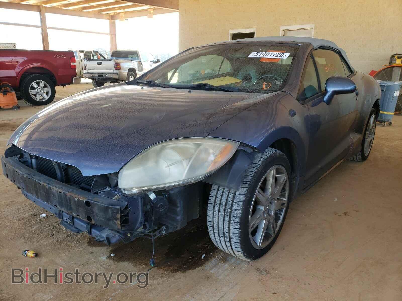 2007 MITSUBISHI ECLIPSE - VIN: 4A3AL35T97E023593 - Фото 2