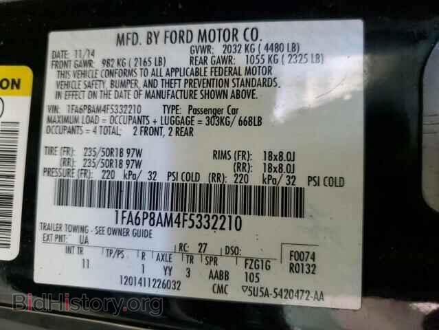 2015 FORD ALL Models - VIN: 1FA6P8AM4F5332210 - Photo 12