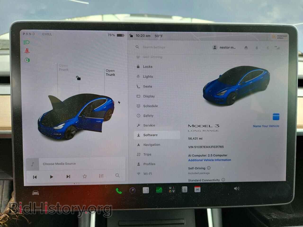 2018 TESLA MODEL 3 - VIN: 5YJ3E1EAXJF031765 - Фото 9
