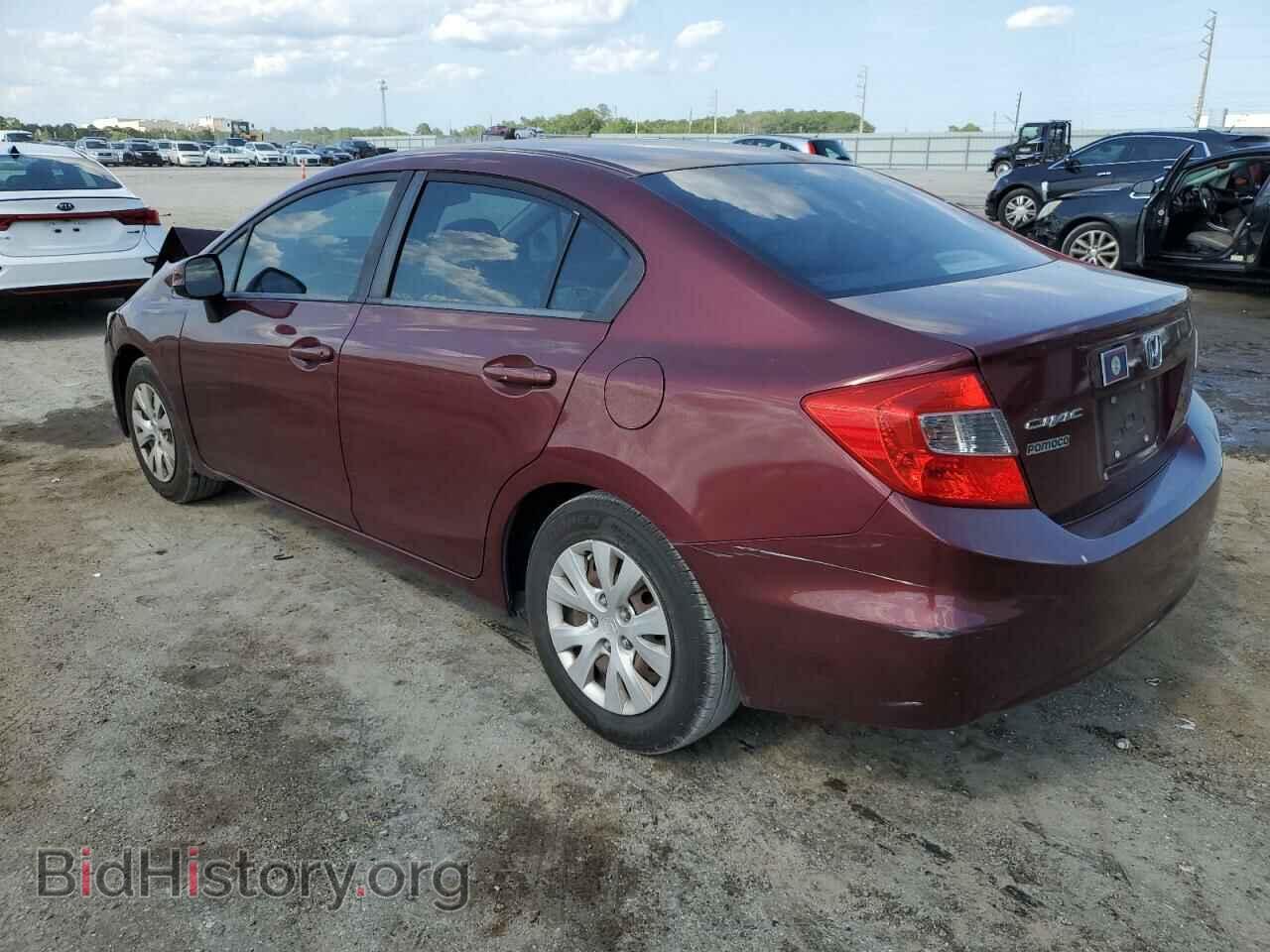2012 HONDA CIVIC - VIN: 2HGFB2F5XCH573704 - Фото 2