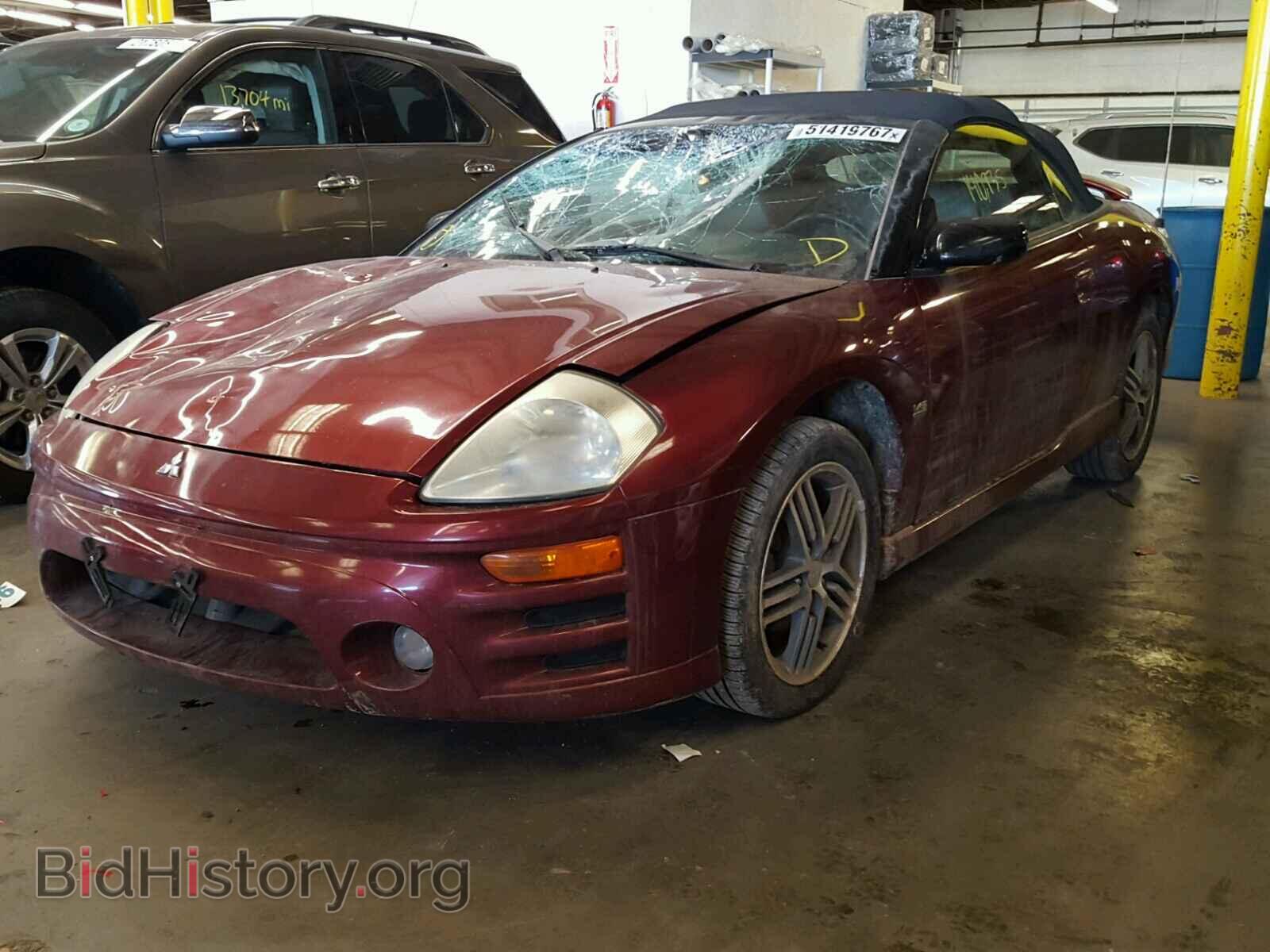2003 MITSUBISHI ECLIPSE - VIN: 4A3AE75H33E200274 - Фото 2