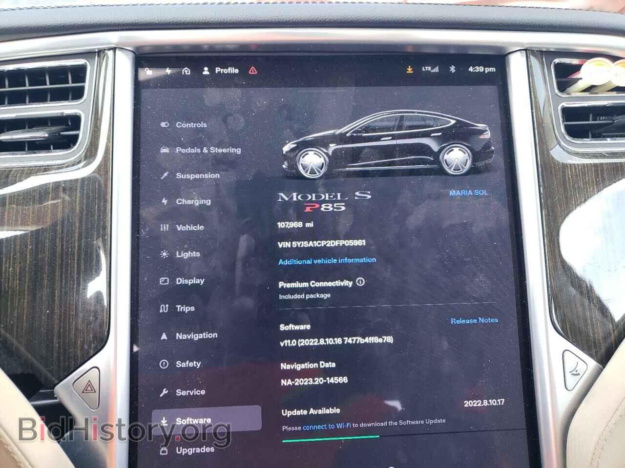 2013 TESLA MODEL S - VIN: 5YJSA1CP2DFP05961 - Photo 9