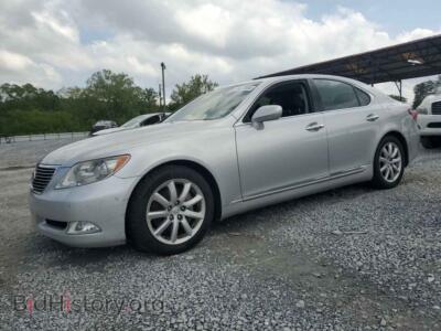 2007 Lexus LS460 460, silver — VIN JTHBL46F675047645, Copart