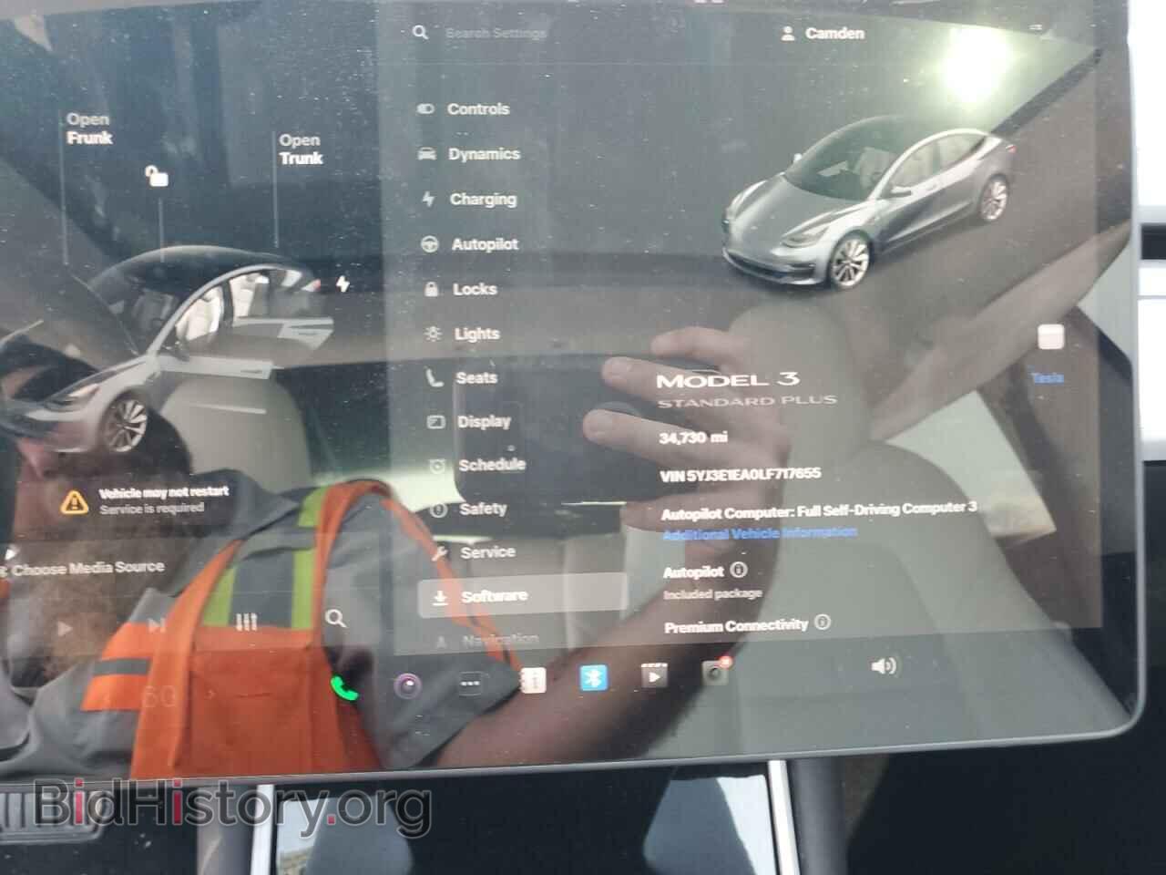 2020 TESLA MODEL 3 - VIN: 5YJ3E1EA0LF717655 - Фото 9
