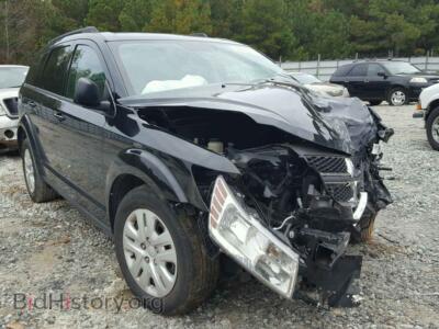 2016 Dodge JOURNEY SE, черный — VIN 3C4PDCAB9GT171783, Copart