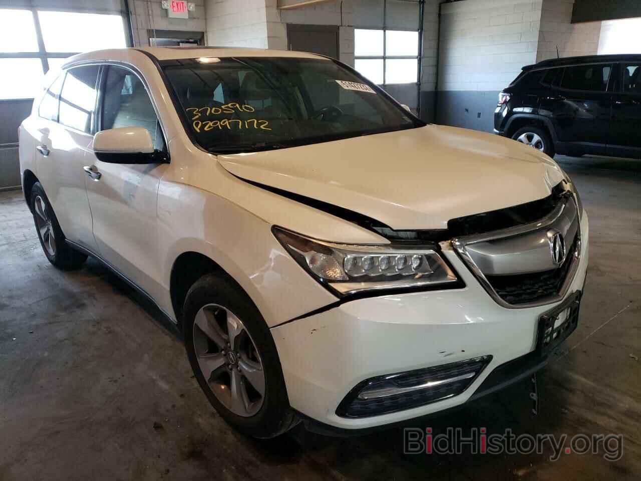 Photo 5FRYD3H20EB007617 - ACURA MDX 2014