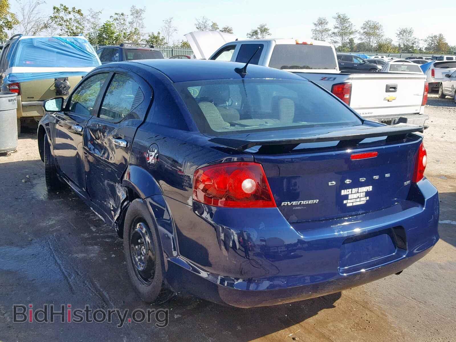 2013 DODGE AVENGER - VIN: 1C3CDZCB8DN680326 - Фото 3