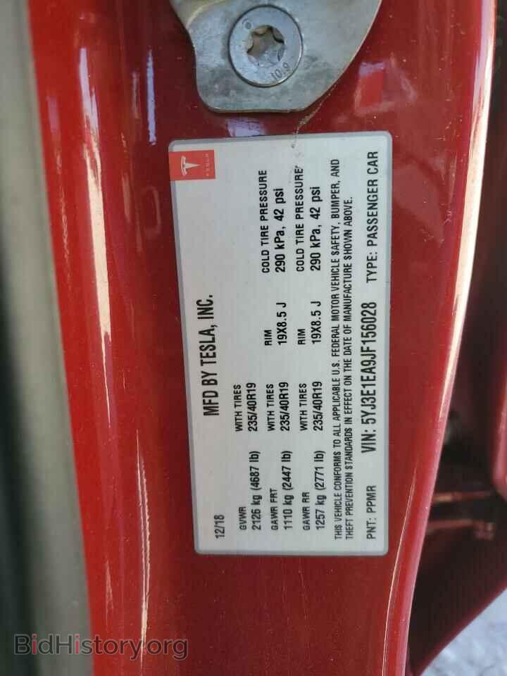 2018 TESLA MODEL 3 - VIN: 5YJ3E1EA9JF156028 - Фото 12
