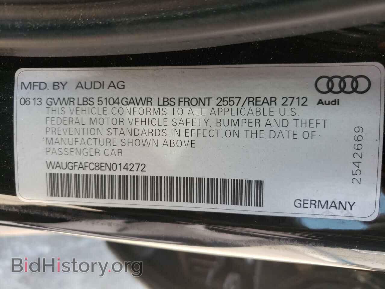2014 AUDI A6 - VIN: WAUGFAFC8EN014272 - Photo 10