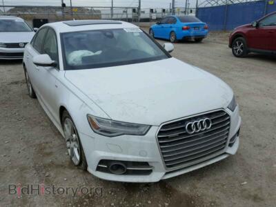 2016 Audi A6 A6 Quattro, белый — VIN WAUJGAFCXGN137142, Copart