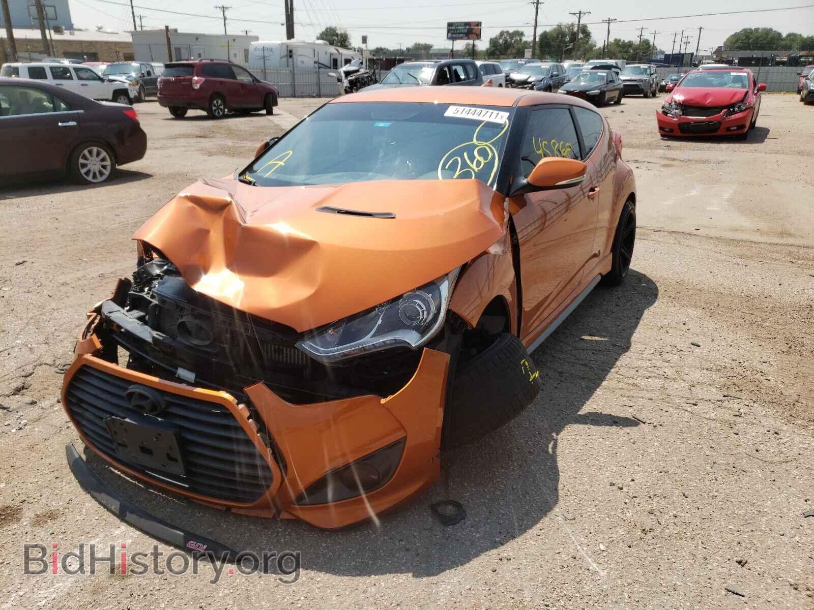 2015 HYUNDAI VELOSTER - VIN: KMHTC6AE2FU220187 - Фото 2