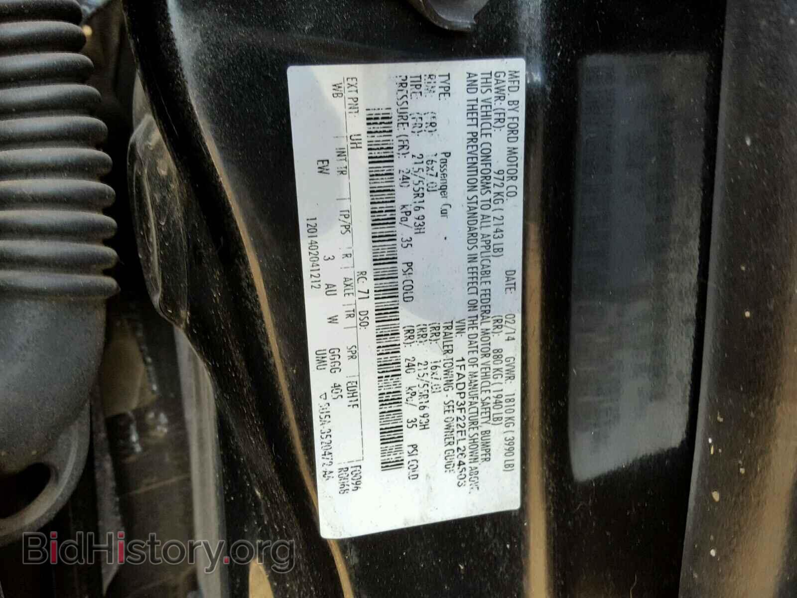 2014 FORD FOCUS - VIN: 1FADP3F22EL264503 - Фото 10