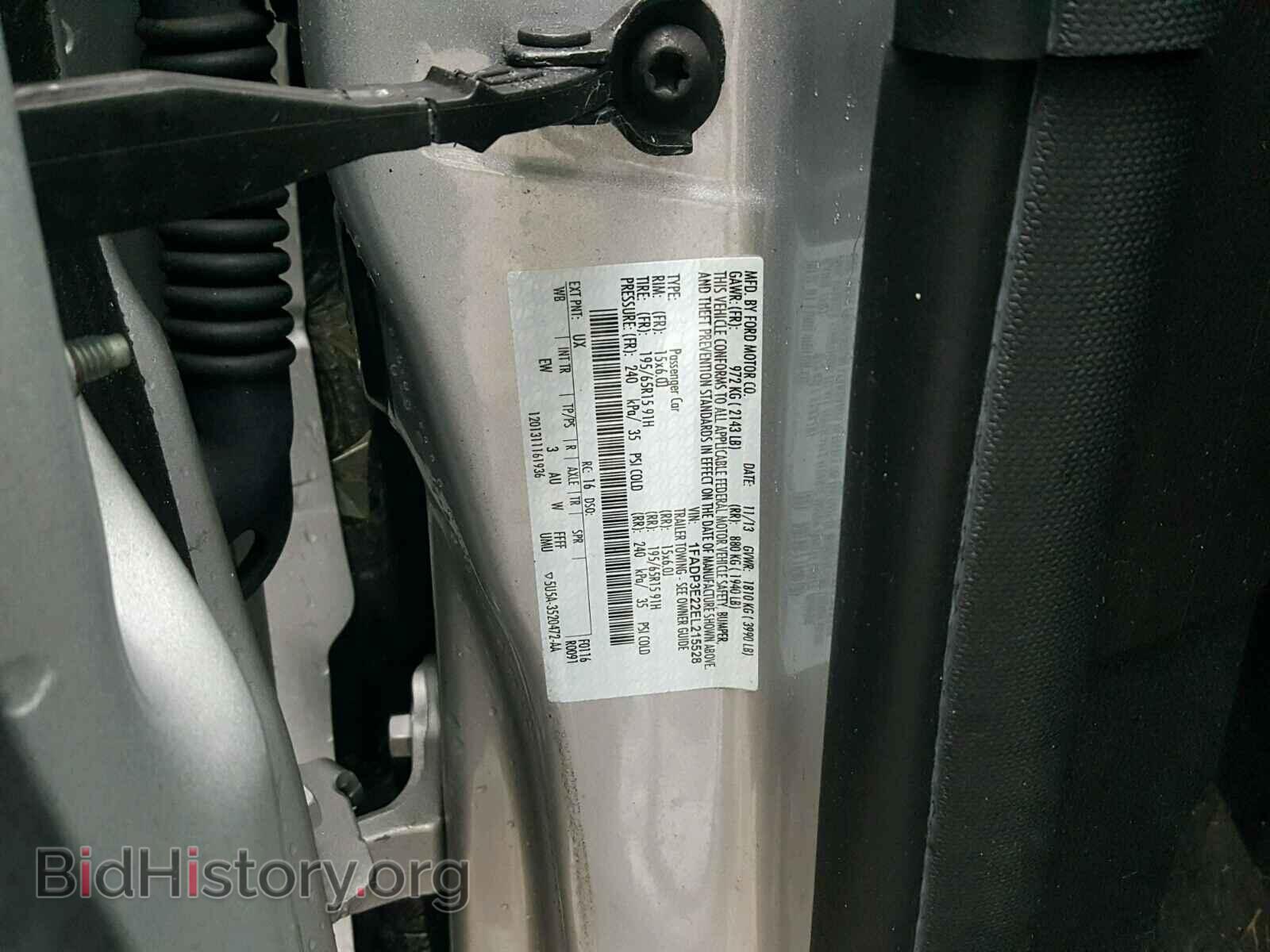 2014 FORD FOCUS - VIN: 1FADP3E22EL215528 - Фото 10
