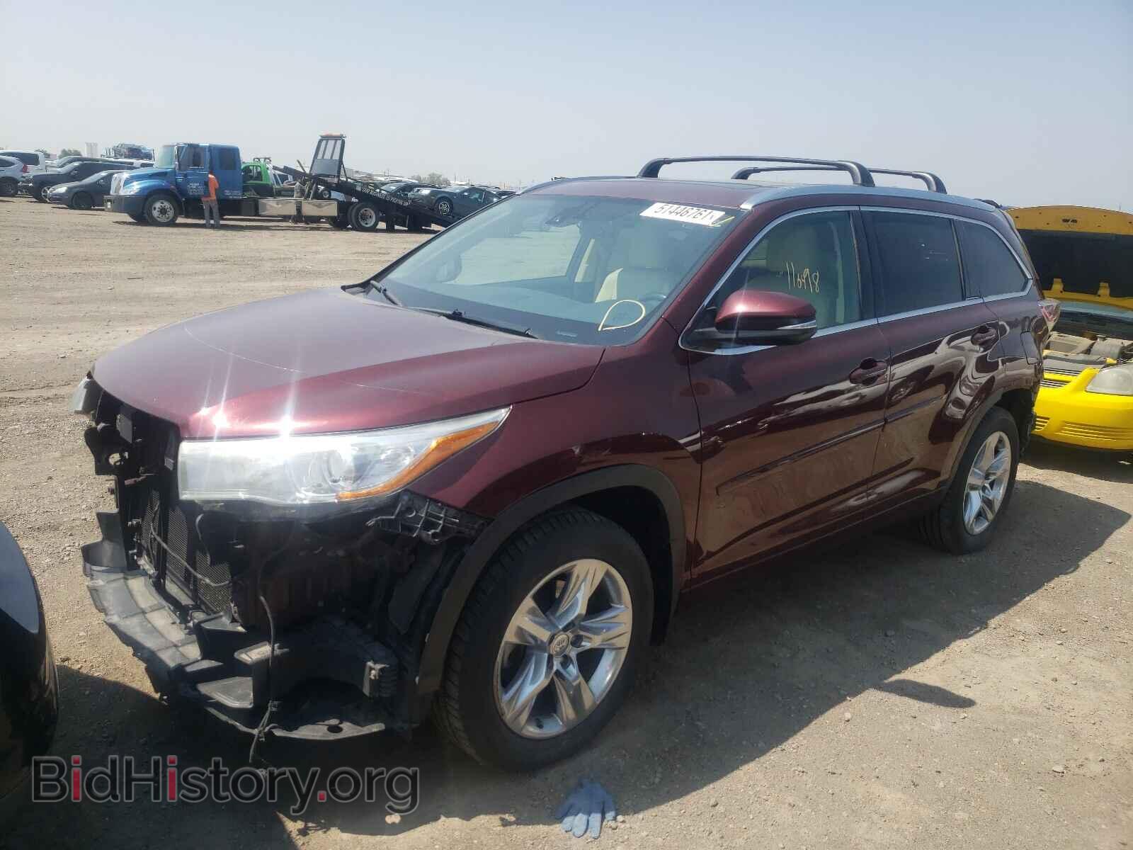 2014 TOYOTA HIGHLANDER - VIN: 5TDDKRFH2ES040596 - Фото 2