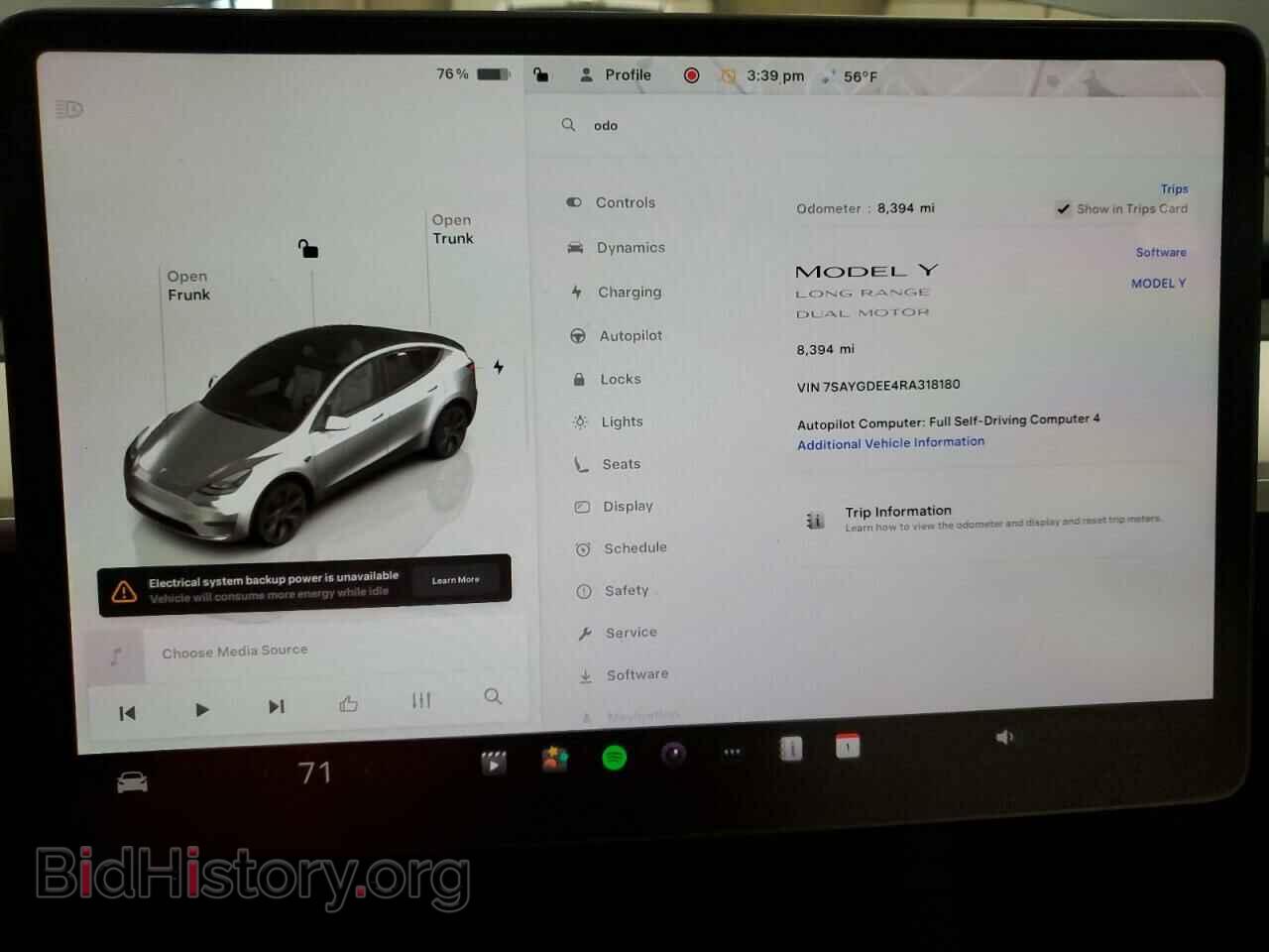 2024 TESLA MODEL Y - VIN: 7SAYGDEE4RA318180 - Фото 9