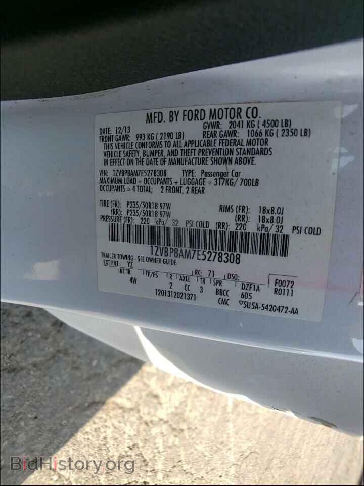 2014 FORD MUSTANG - VIN: 1ZVBP8AM7E5278308 - Фото 10