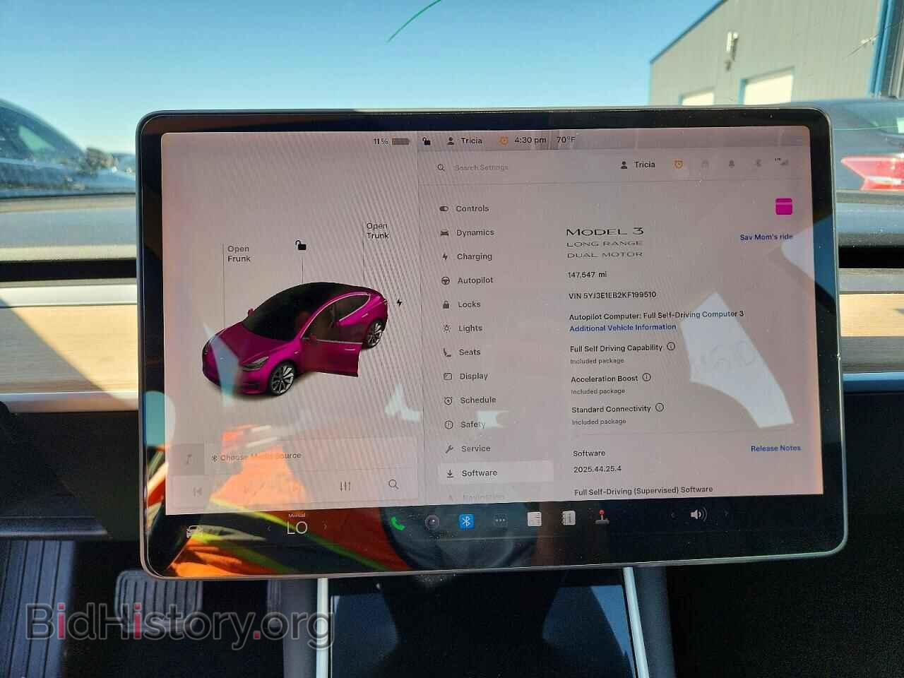 2019 TESLA MODEL 3 - VIN: 5YJ3E1EB2KF199510 - Photo 9