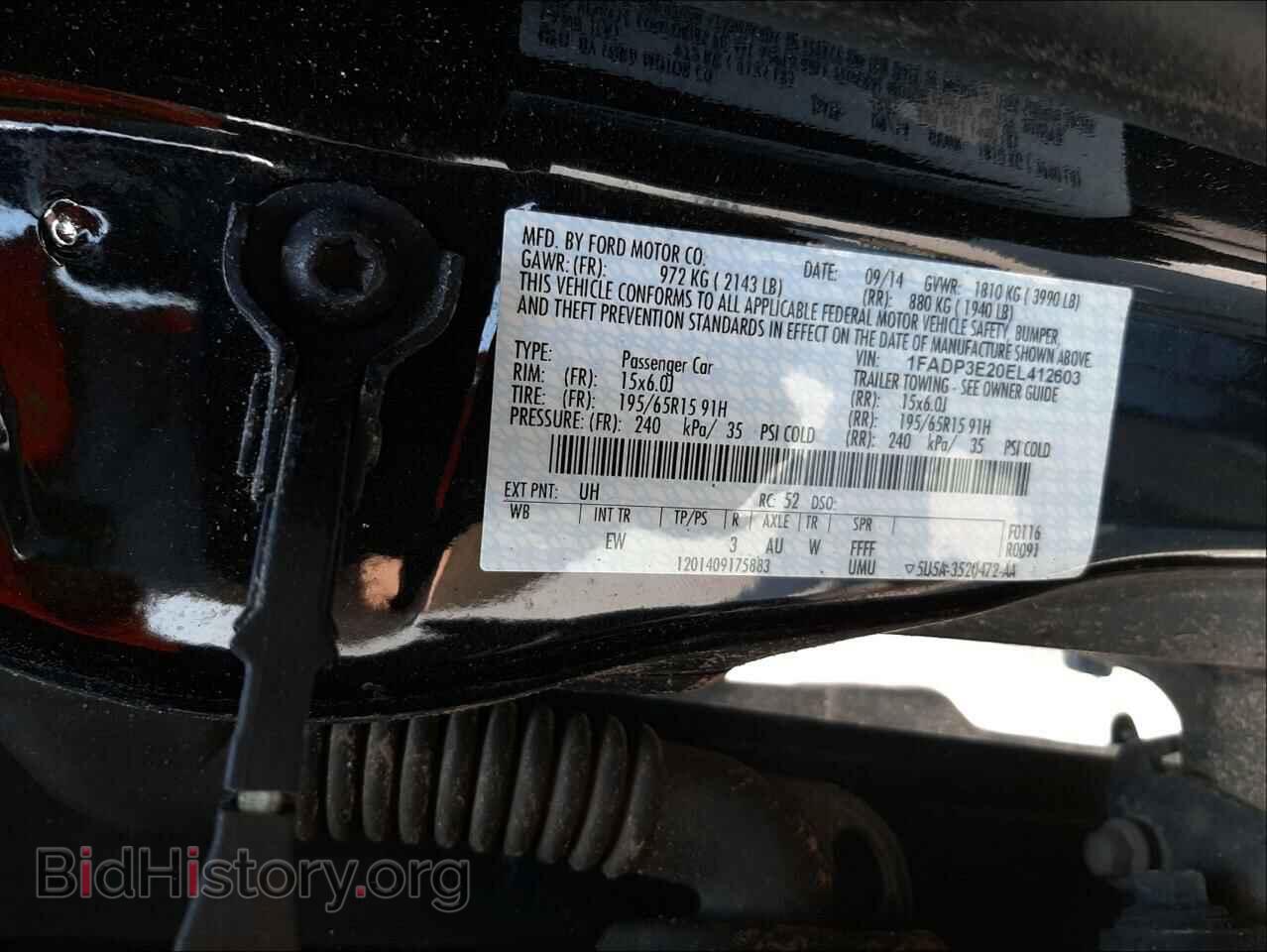 2014 FORD FOCUS - VIN: 1FADP3E20EL412603 - Photo 10