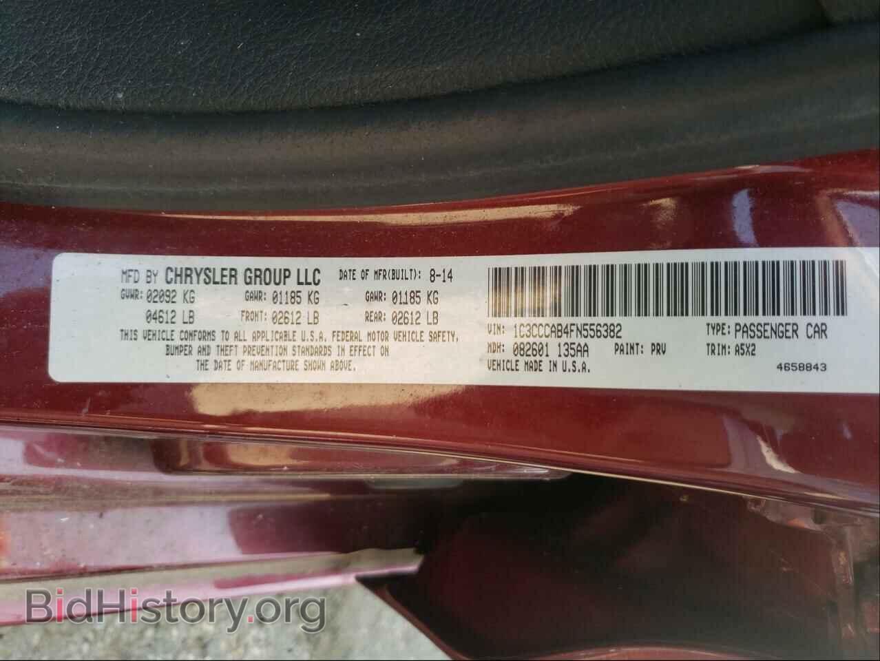 2015 CHRYSLER 200 - VIN: 1C3CCCAB4FN556382 - Фото 10