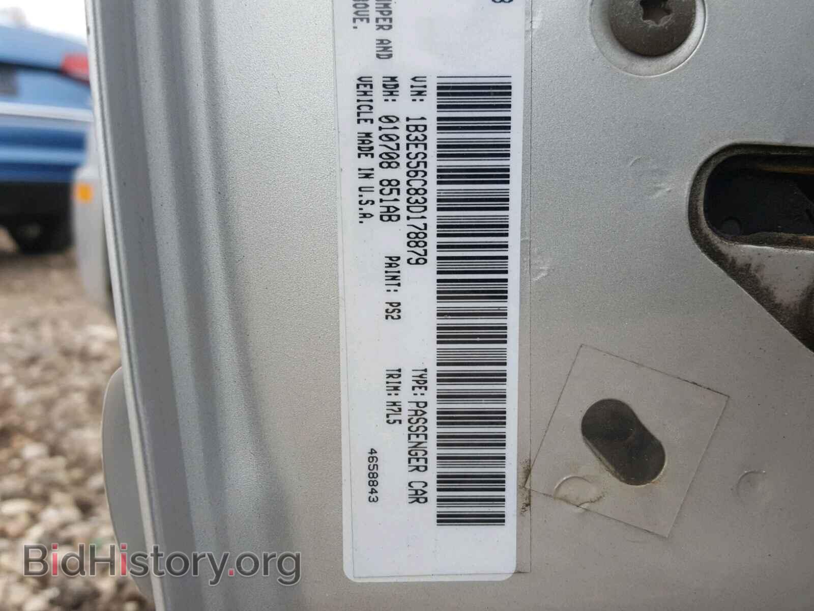 2003 DODGE NEON - VIN: 1B3ES56C83D178879 - Фото 10