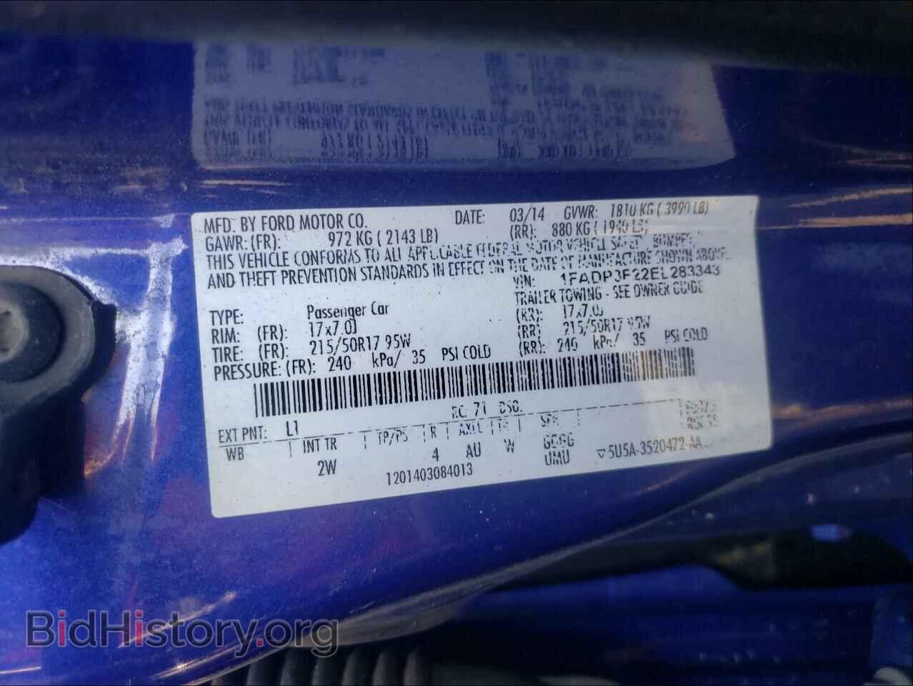 2014 FORD FOCUS - VIN: 1FADP3F22EL283343 - Photo 10